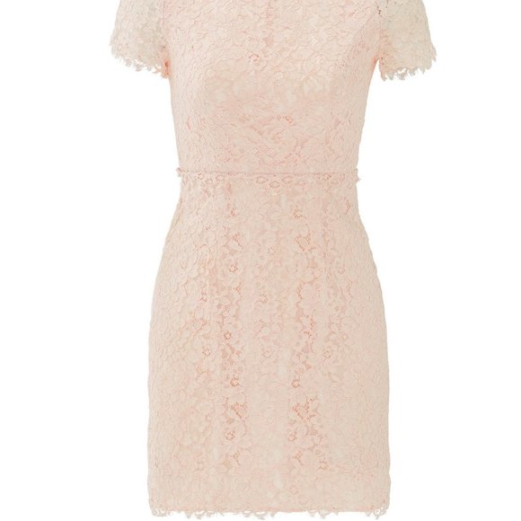 Shoshanna Valeria Lace Scalloped Eyelash Dress Size 2 - Picture 5 of 16